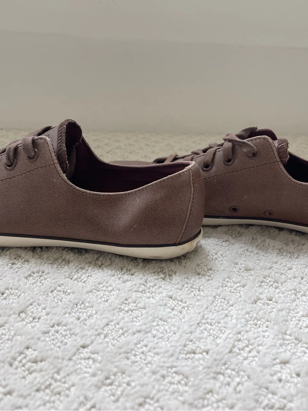 Converse All Star Women’s Low-Top Sneakers in Brown Leather - Picture 4 of 6